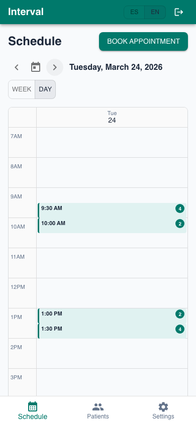 Mobile schedule